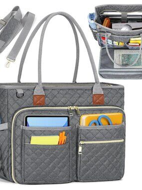 Teacher Tote Bag 15.6 inch Laptop Bag for Women Work Bags Laptop Tote Nurse Bag